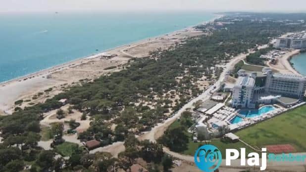 Manavgat plajının harika manzarası