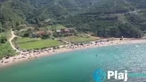 Turan Köy plajı tepeden bakış